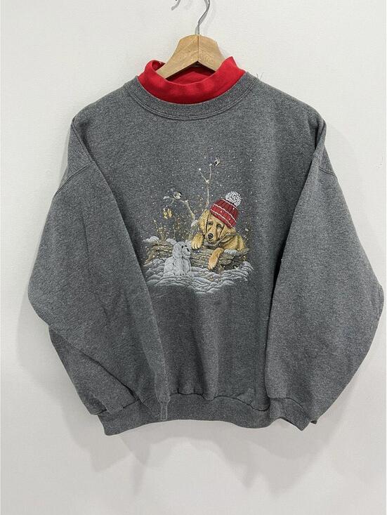 Vintage Other - Vintage Dog Puppy Sweater Sweatshirt animal